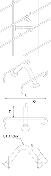 ut lift anchor with clip