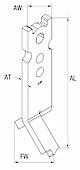split foot erection anchor