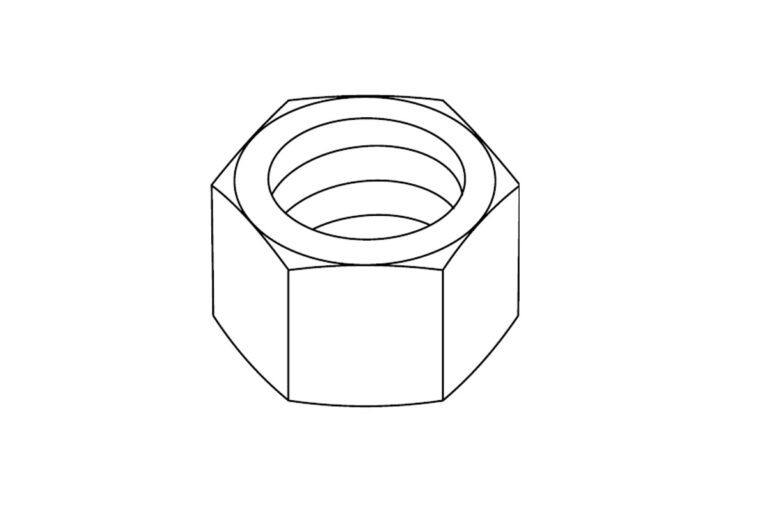 Hex Coil Rod Nut